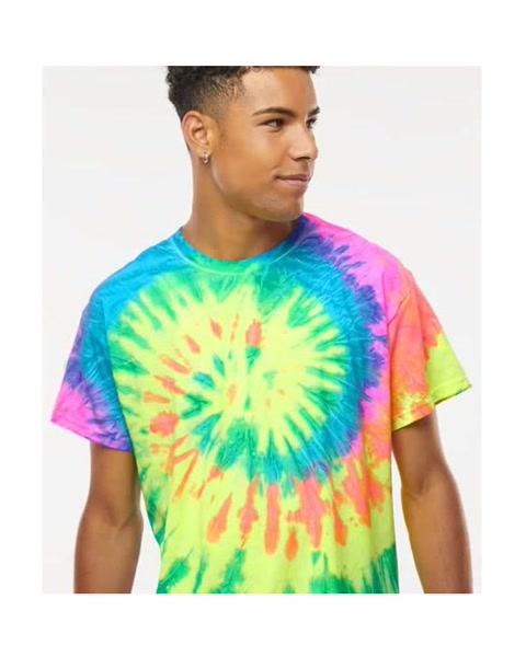 Unisex Multi-Color Tie-Dyed T-Shirt - 1000