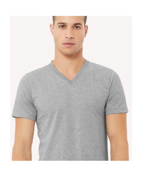 Unisex Heather CVC V-Neck Tee - 3005CVC